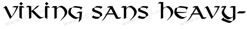 Viking Sans Heavy字体转换